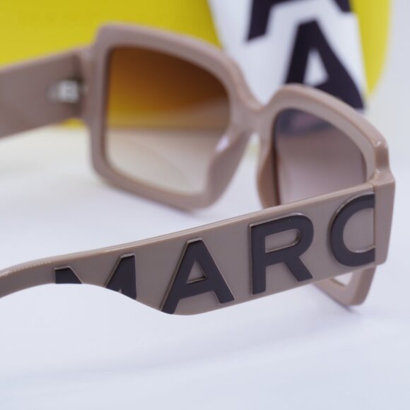 Marc Jacobs MARC 693/S 0NOY HA Square Sunglasses - Nude Brown\Brown Gradient - Picture 5 of 9